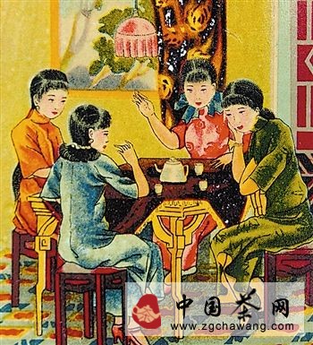 老天津一家颜料庄以《四美茶话》为商标，足见饮茶风尚之一斑